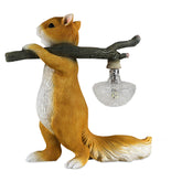 Bureaulamp, creatieve cartoon dier eekhoorn vorm hars LED-bedlampje